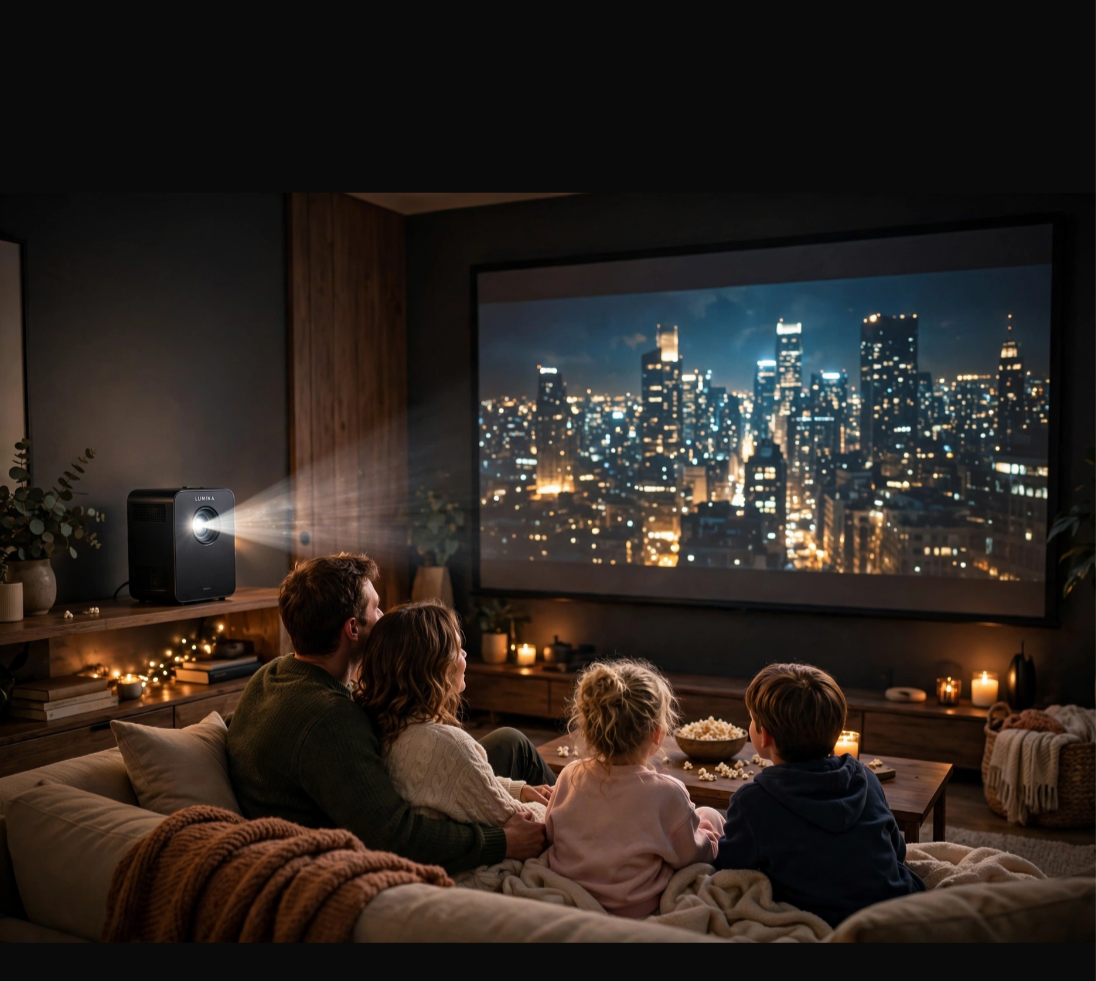 LUMINA™ - Mini 4K Smart Projector - 200" Pocket Cinema