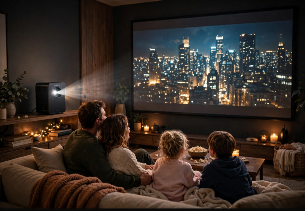 LUMINA™ - Mini 4K Smart Projector - 200" Pocket Cinema